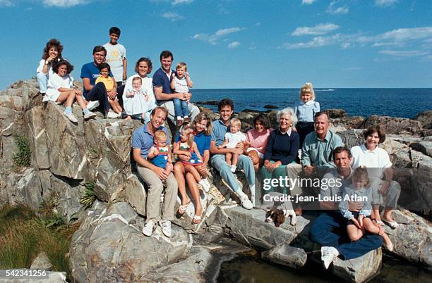 Columba Bush, Noelle Bush, Jeb Bush, Jeb Bush Jr., George Prescott Bush, Leblond baby, Dorothy Leblond, William Leblond, Sam Leblond, Neil Bush, his...