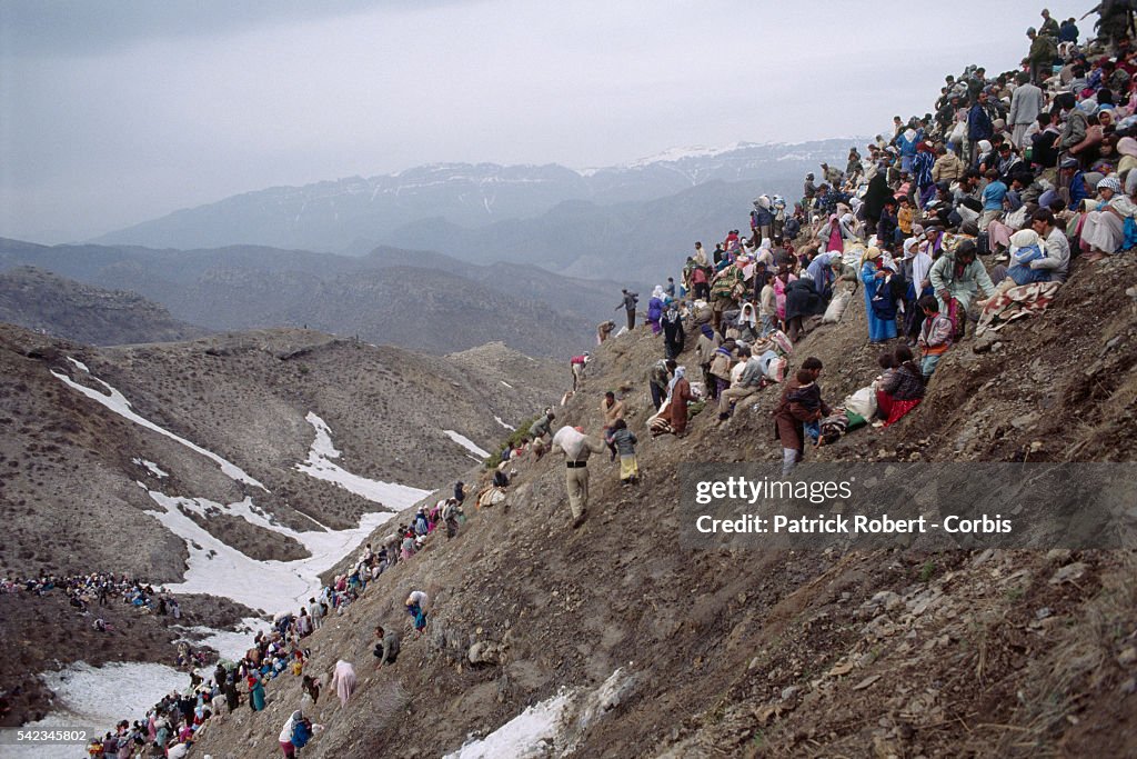 Kurds Flee Iraq for Turkey