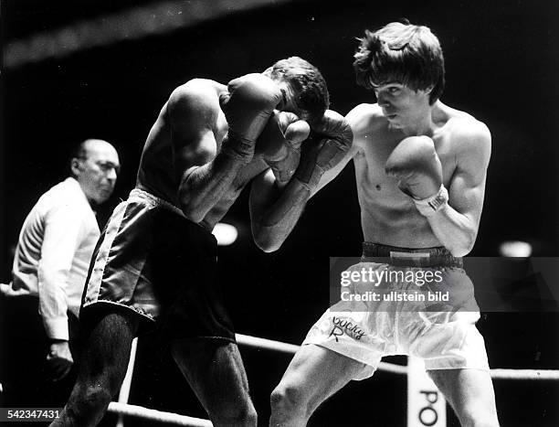 1963Sportler, Boxen D 2. Profikampf in der Frankfurter Stadthalle gegen Marnix Heytens - Ende 1983