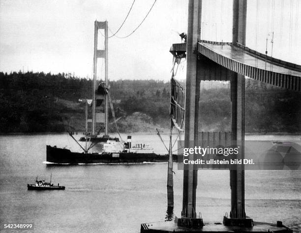 Tacoma - eine riesige Hängebrücke bricht auseinander- 1940