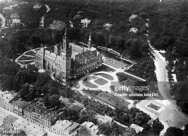 Netherlands - The Hague: Peace Palace , Aerial view - Photographer: Sennecke- 1930Vintage property of ullstein bild