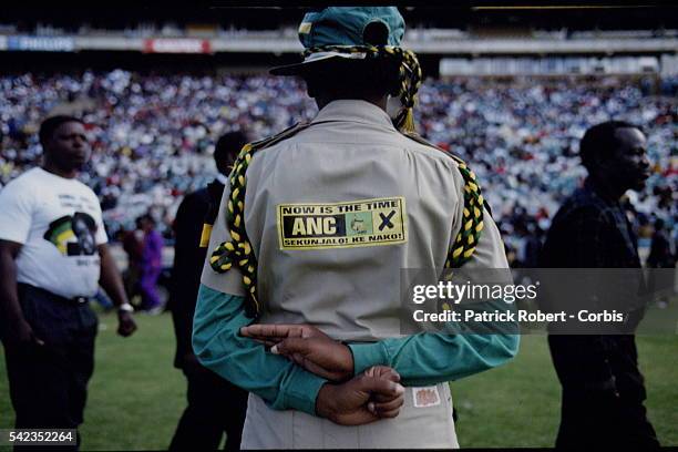 TRIBUTE TO CHRIS HANI IN A SOWETO STADIUM