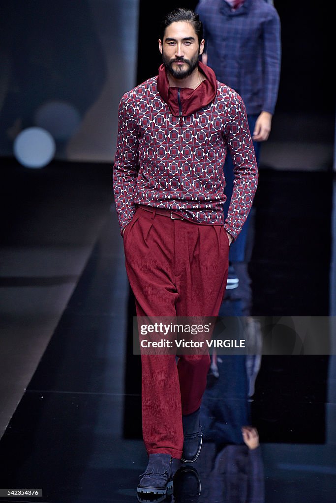 Giorgio Armani - Runway - Milan Men's Fashion Week SS17