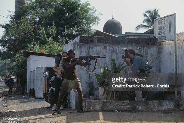 The world's press documenting the civil war in Liberia.