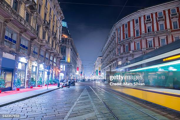 milan - italy - milan night stock pictures, royalty-free photos & images