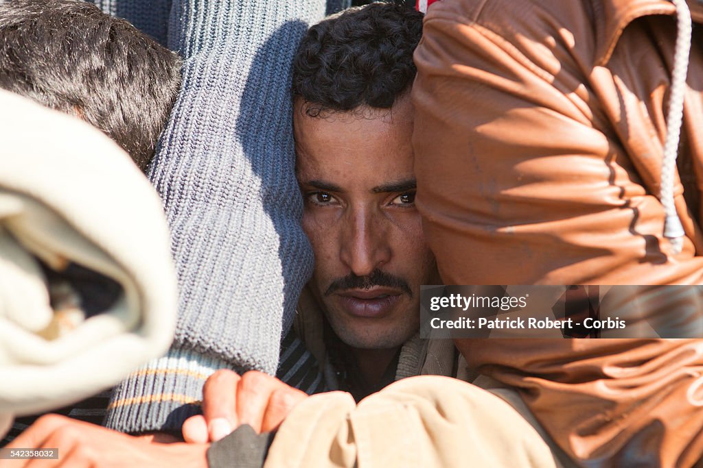 Tunisia - Libya Uprising - Refugee Crisis at the Ras Djir Border Checkpoint