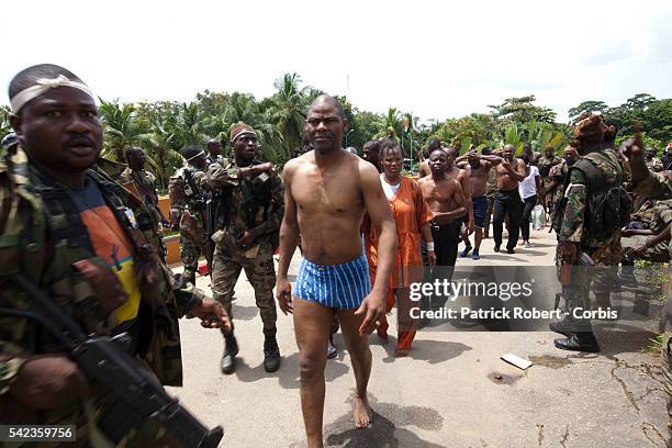 Relatives and family members of Laurent Gbagbo are arrested with him. Some of them where beaten by supporters of elected President Alassane Ouattara