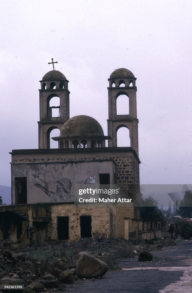 Destruction On the Golan Plateau