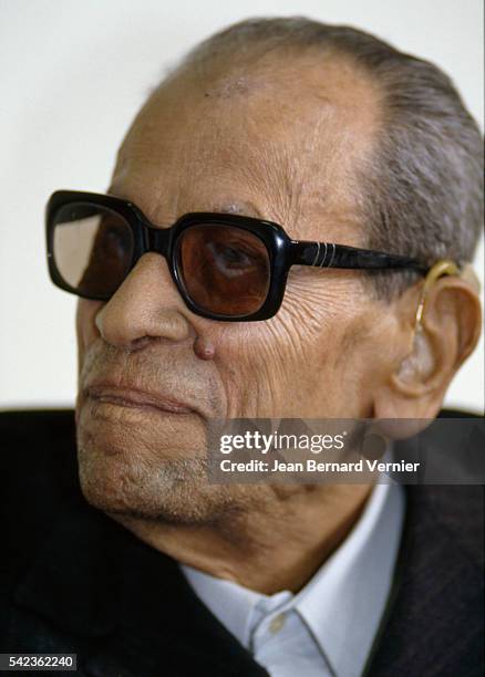 NAGUIB MAHFOUZ, WINNER OF NOBEL PRIZE FOR LITERATURE, 1988