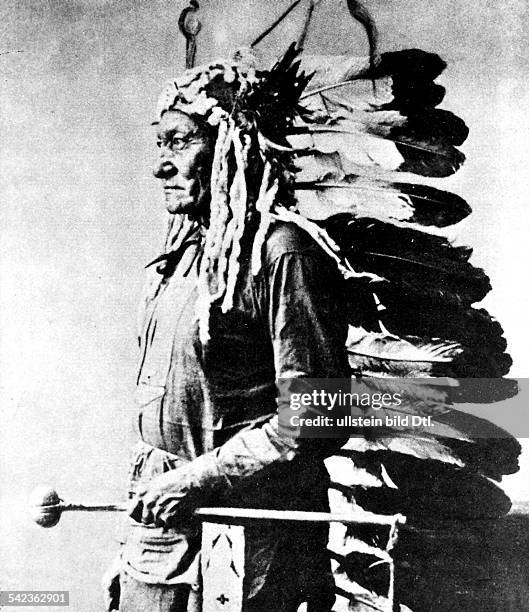 Häuptling der Sioux Sitting Bull- 1885