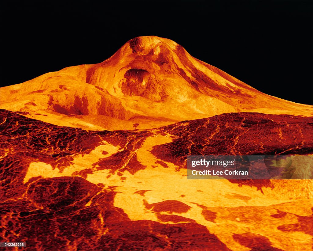 Maat Mons Volcano on Venus