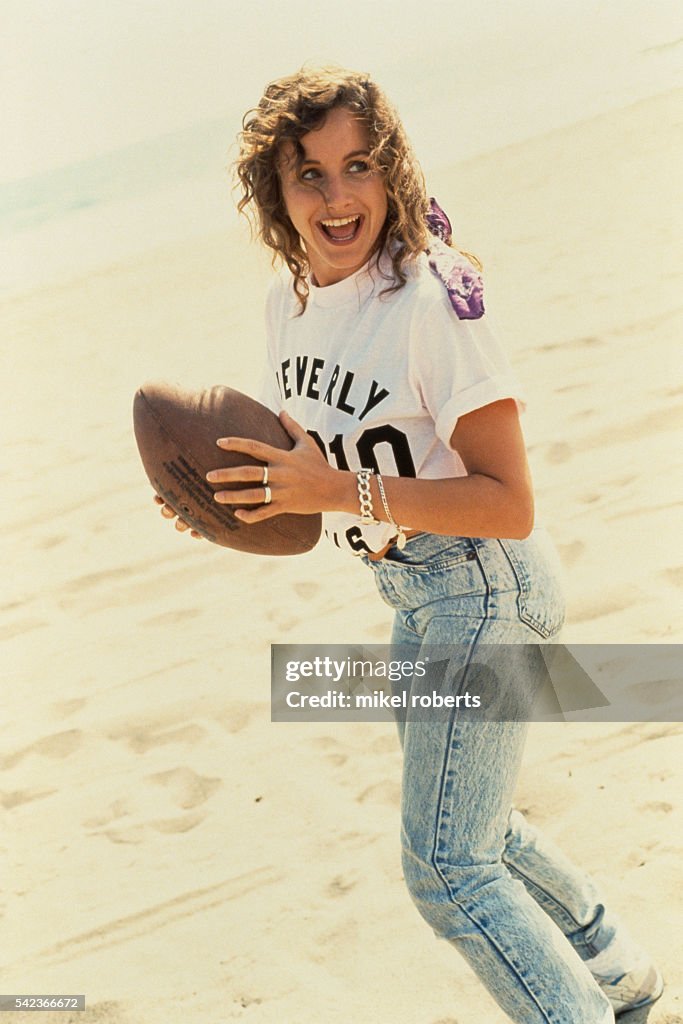 Actress Gabrielle Carteris from the television series Beverly Hills