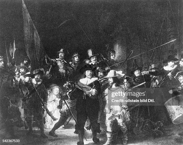 Rembrandt Hamenszoon van Rijn15.07.1606-07.09.1669+ Graphic artist, painter, Netherlands works:' The Night Watch'