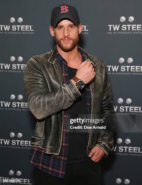 Dan Ewing attends the TW Steel Maverick Collection launch on June 23, 2016 in Sydney, Australia.