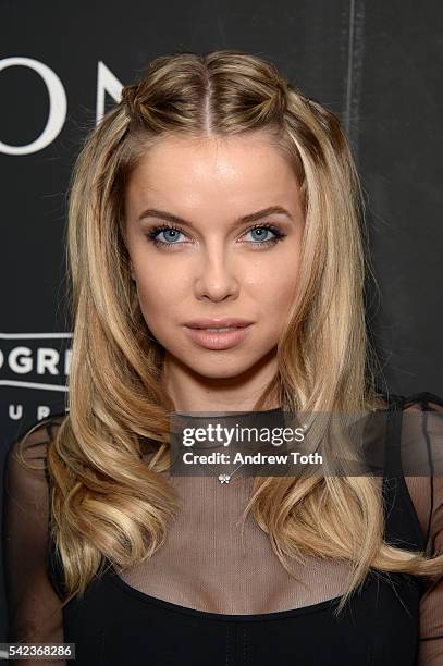 Louisa Warwick attends the "The Neon Demon" New York premiere at Metrograph on June 22, 2016 in New York City.