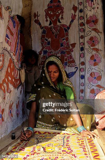 Mithila is also the name of a style of Hindu art created in the Mithila area. Women illustrate traditional ritual Mithila decorations, depictions of...