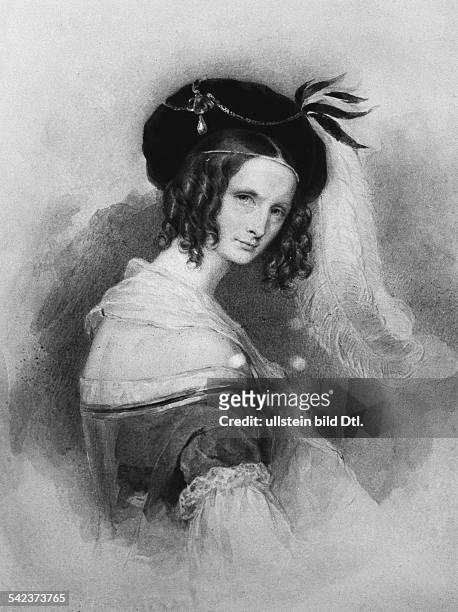 Zarin Alexandra, geborene Prinzessin Charlotte von Preussen , *1798-1860+- Porträt, Schloss Fasanerie bei Fulda