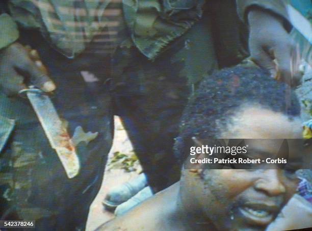 Liberian president Samuel Doe is tortured at the hands of the militant group Independent National Patriotic Front of Liberia . Responding to years of...