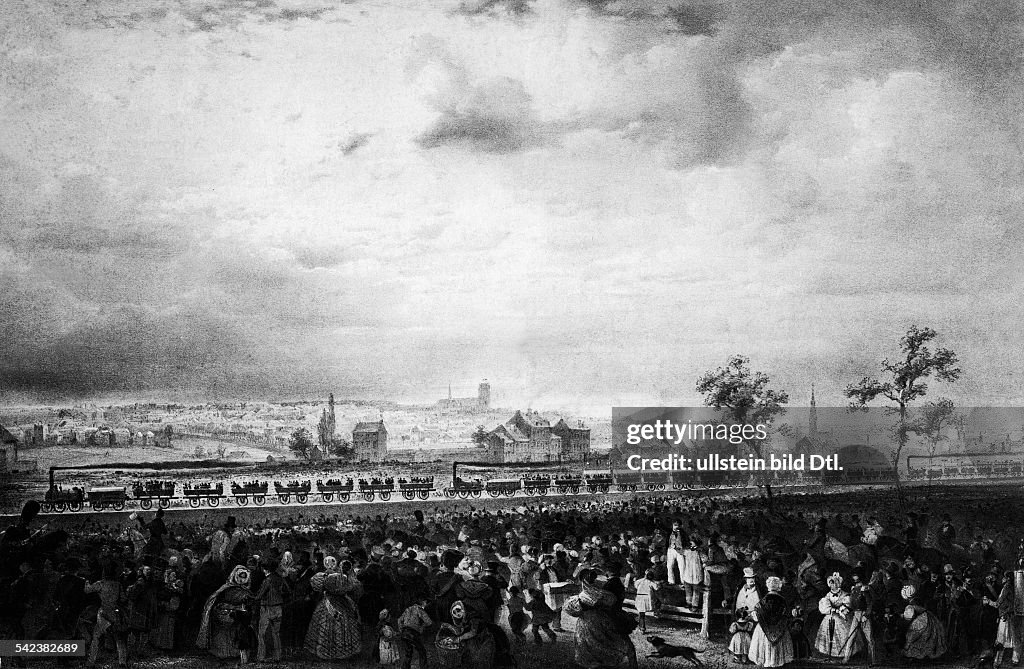 Eröffnung der ersten Eisenbahnlinie der Welt zwischen Liverpool und Manchester