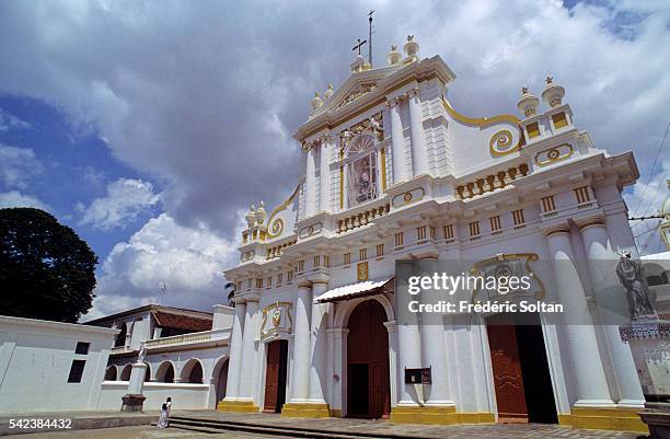 The former French colony of Pondicherry is a Union Territory with a special administrative status. Notre Dame de l'Immaculee Conception Cathedral.