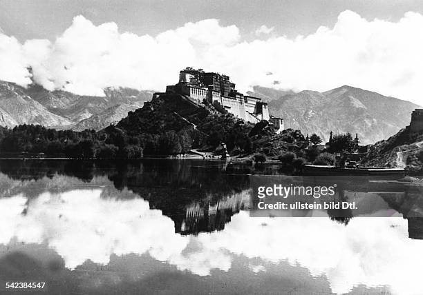 The Potala Palace The mountain palace of the Dalai Lama in Lhasa - 1951
