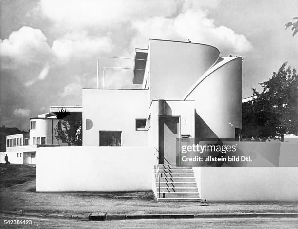 Germany, Stuttgart: The Weissenhof settlement , built under the leadership of Ludwig Mies van der Rohe - one family house planned by Hans Scharoun,...