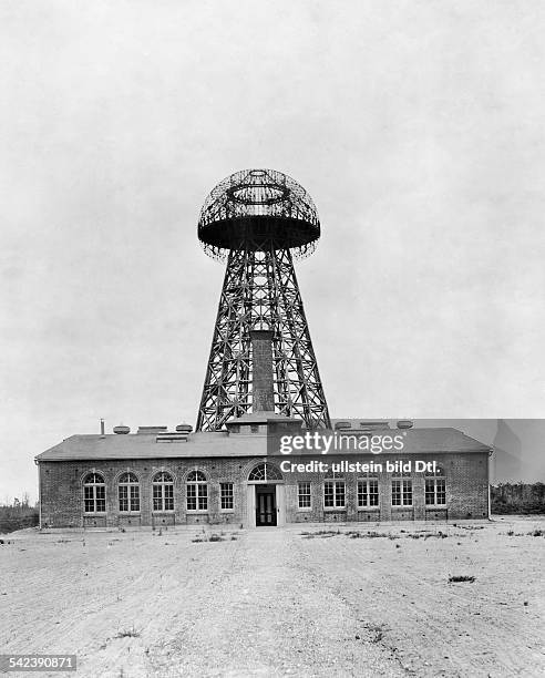 Kraftturm von Nicola Tesla in Wardenclyffe, Long Island- 1911