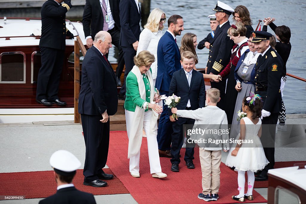 Norwegian Royal Silver Jubilee Tour - Visit to Trondheim