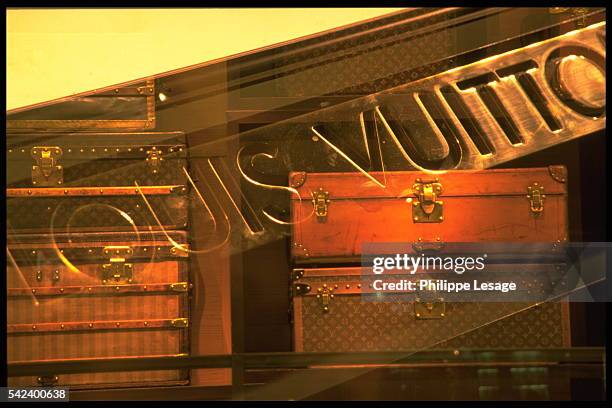 Louis Vuitton's famous suitcases.