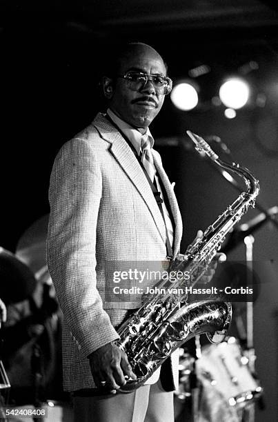 Saxophonist Benny Golson performs at the 1982 North Sea Jazz Festival in Holland.