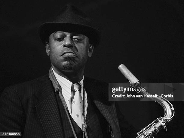 Archie Shepp in the New Morning jazz club, Paris.