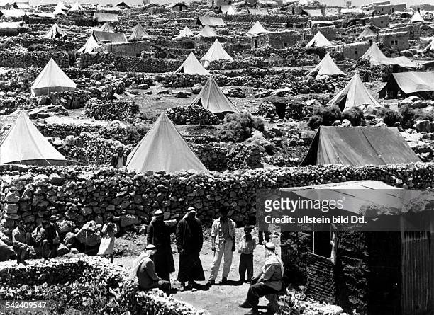 Arabisches Flüchtlingslager in derUmgebung von Jerusalem, Jordanien á- 1959