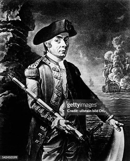John Paul Jones1747 - 1792Admiral , USAzeitgenössisches Porträt