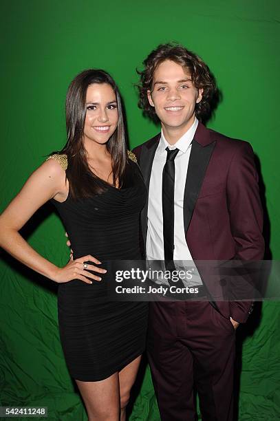 Actress Savannah Lathem and Actor James Lastovic at The Castaway on June 22, 2016 in Burbank, California.