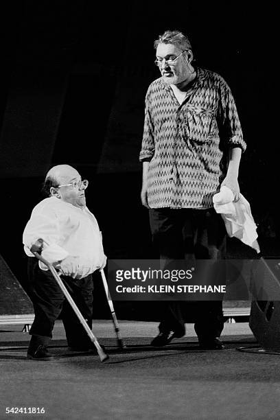 Michel Petrucciani and Eddy Louiss in concert in Bayonne.