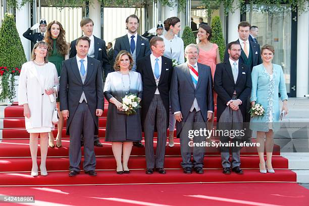 Princess Tessy of Luxembourg, Prince Louis of Luxembourg, Princess Claire, Prince Felix of Luxembourg, Prince Sebastien, Princess Alexandra of...