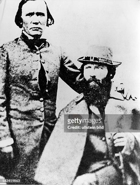 John Charles Fremont*1813-1890+Forschungsreisender, USAGouverneur von Arizona 1878-1881Fremont zusammen mit seinem Expeditionsbegleiter Kit Carson.um...