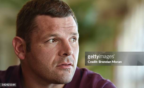Port Elizabeth , South Africa - 23 June 2016; Mike Ross of Ireland during the team announcement press conference at the Boardwalk Hotel, Port...