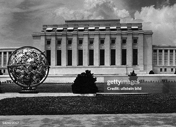 'Palais des Nations' in Genf- um 1950Aufnahme: Fritz Eschen