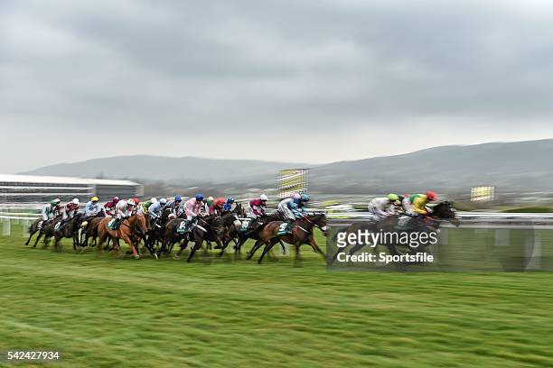 March 2015; A general view during the Champion Bumper. Cheltenham Racing Festival 2015, Prestbury Park, Cheltenham, England. Picture credit: Ramsey...