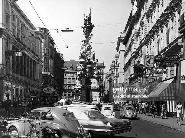 Graben mit Pestsäule, Wien- um 1964