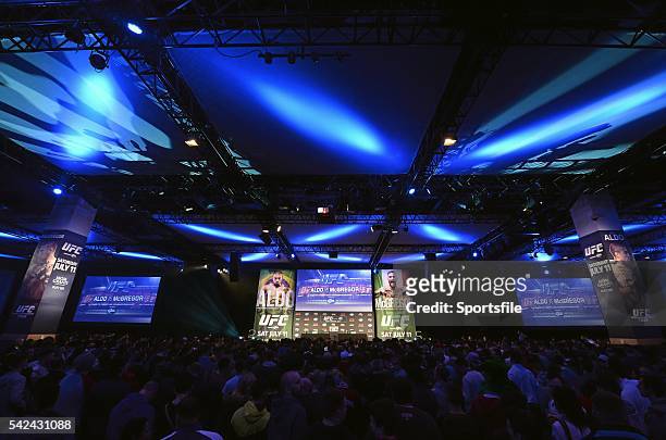 March 2015; A view of The Convention Centre ahead of a fan event. The Convention Centre Dublin, Spencer Dock, North Wall Quay, Dublin. Picture...