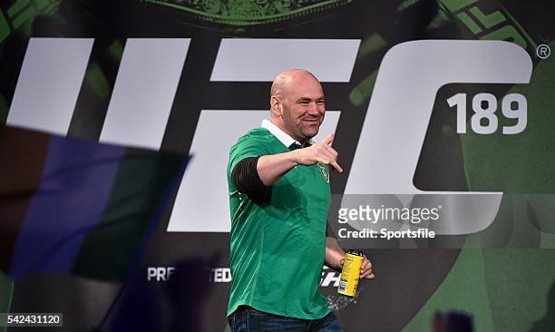 March 2015; UFC President Dana White during a fan event. The Convention Centre Dublin, Spencer Dock, North Wall Quay, Dublin. Picture credit: Ramsey...