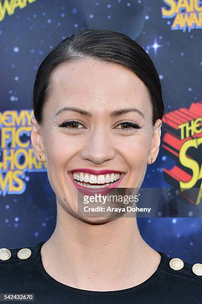 Kristen Gutoskie attends the 42nd Annual Saturn Awards at the Castaway on June 22, 2016 in Burbank, California.