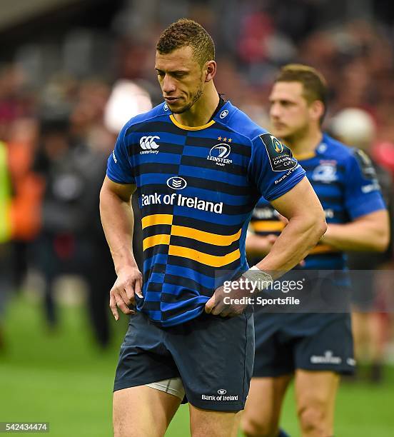 April 2015; Leinster's Zane Kirchner after the game. European Rugby Champions Cup Semi-Final, RC Toulon v Leinster. Stade Vélodrome, Marseilles,...