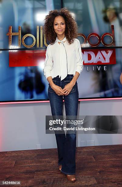 Actress Sherri Saum visits Hollywood Today Live at W Hollywood on June 23, 2016 in Hollywood, California.