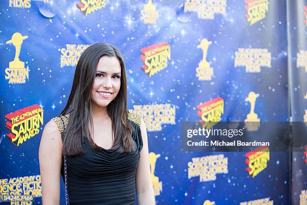 Actress Savannah Lathem attends the 42nd Annual Saturn Awards at The Castaway on June 22, 2016 in Burbank, California.