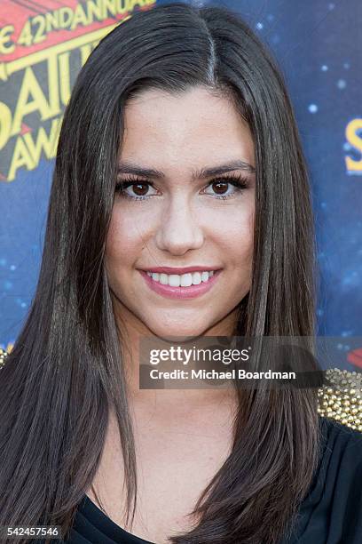 Actress Savannah Lathem attends the 42nd Annual Saturn Awards at The Castaway on June 22, 2016 in Burbank, California.