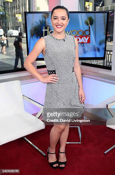 Actress Keisha Castle-Hughes visits Hollywood Today Live at W Hollywood on June 23, 2016 in Hollywood, California.