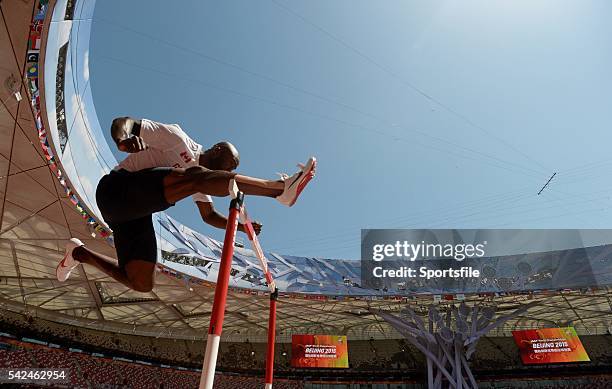 August 2015; Canada's 110m hurdles athlete Sekou Kaba ahead of the IAAF World Track & Field Championships at the National Stadium, Beijing, China....